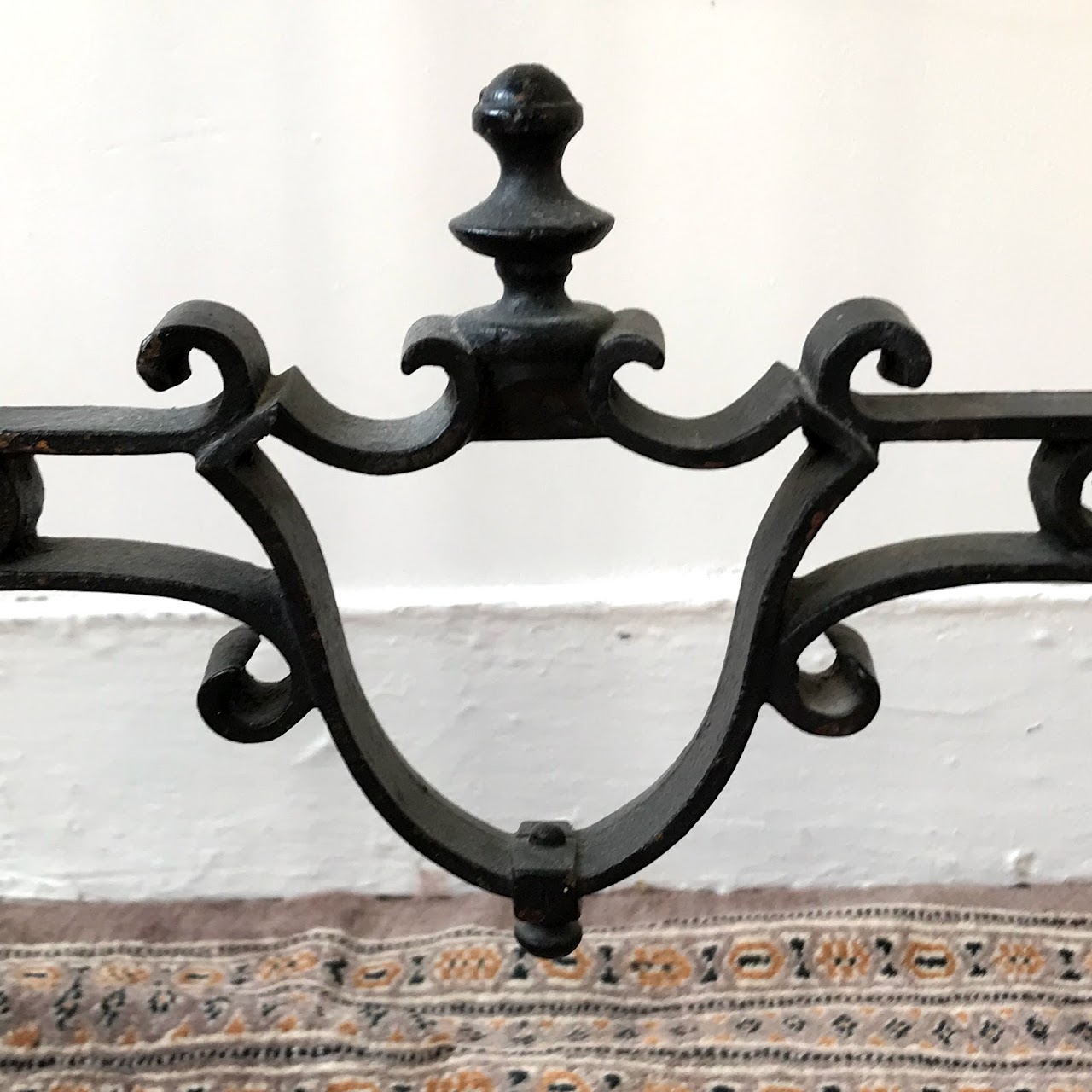 Cast Iron & Marble Entry Table
