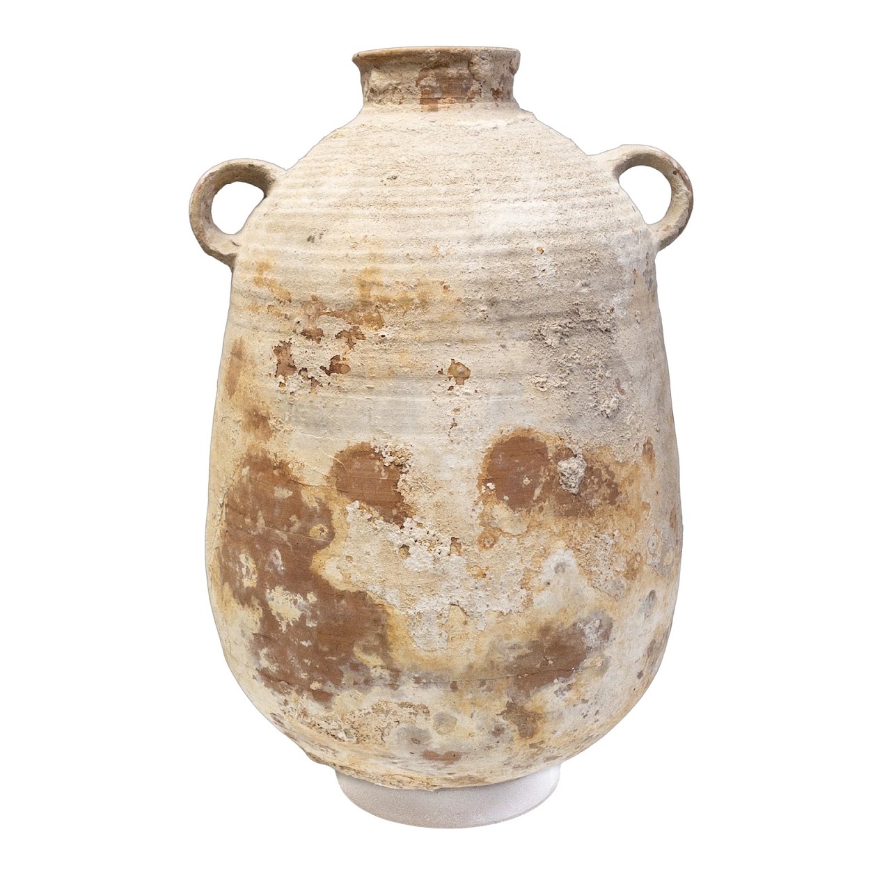 Antique Large Clay Concreated Urn