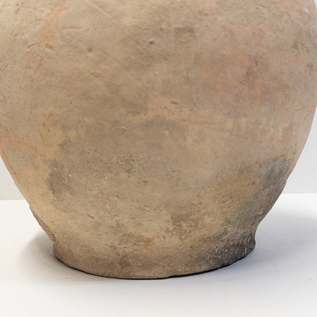 Antique Roman Period Clay Cook Pot