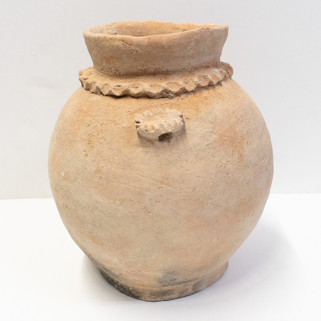 Antique Roman Period Clay Cook Pot