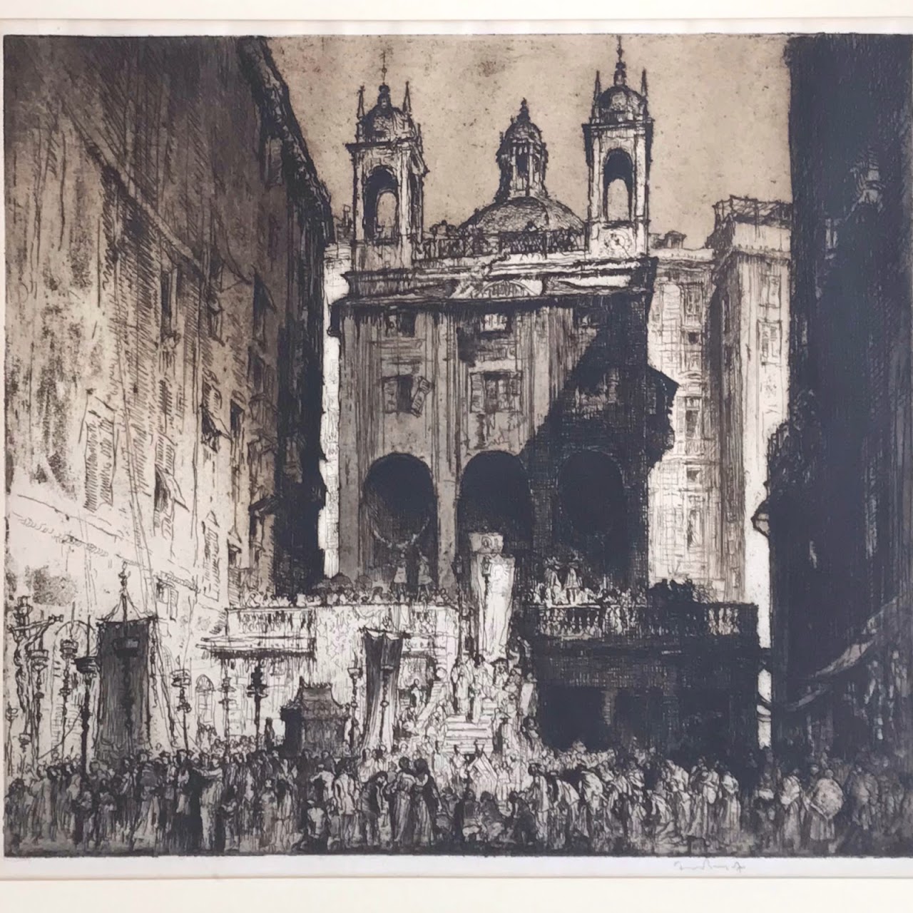 Sir Frank Brangwyn Signed Etching #2