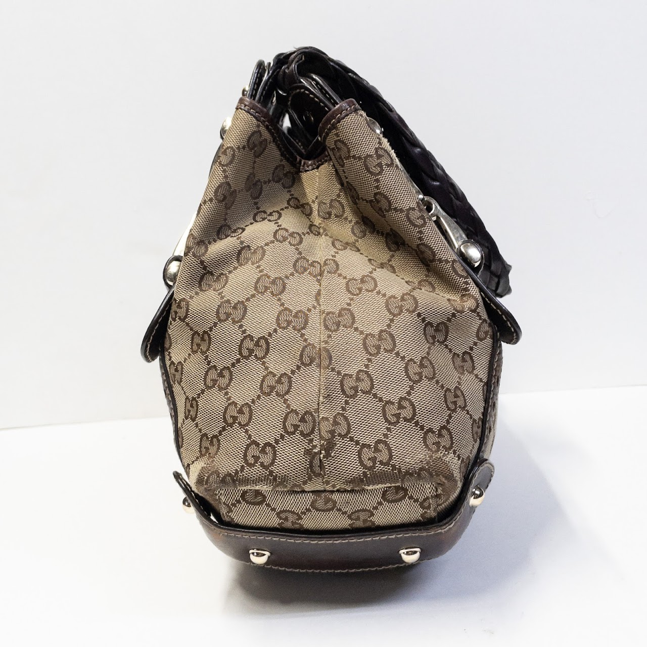 Gucci Brown Monogrammed Handbag