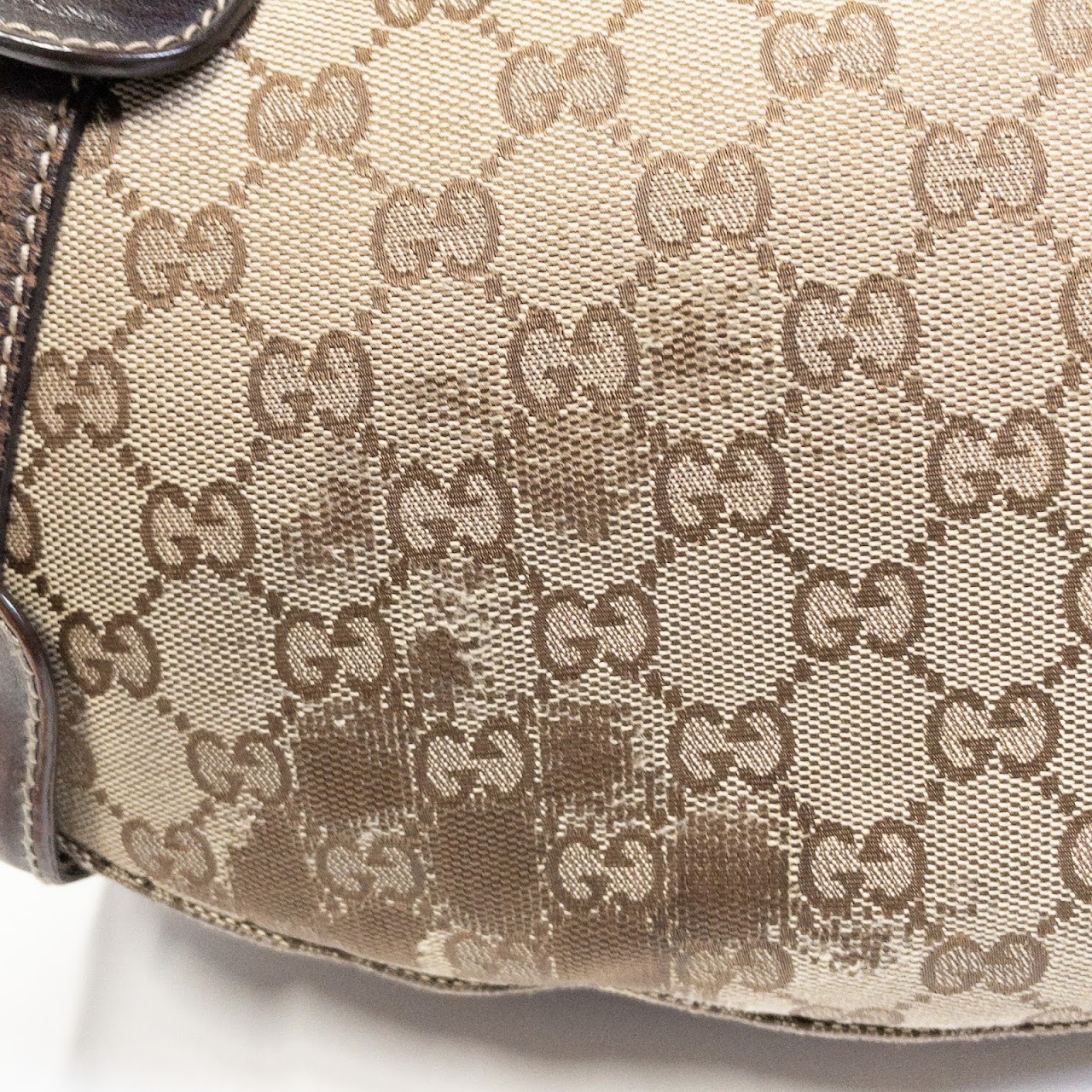 Gucci Brown Monogrammed Handbag