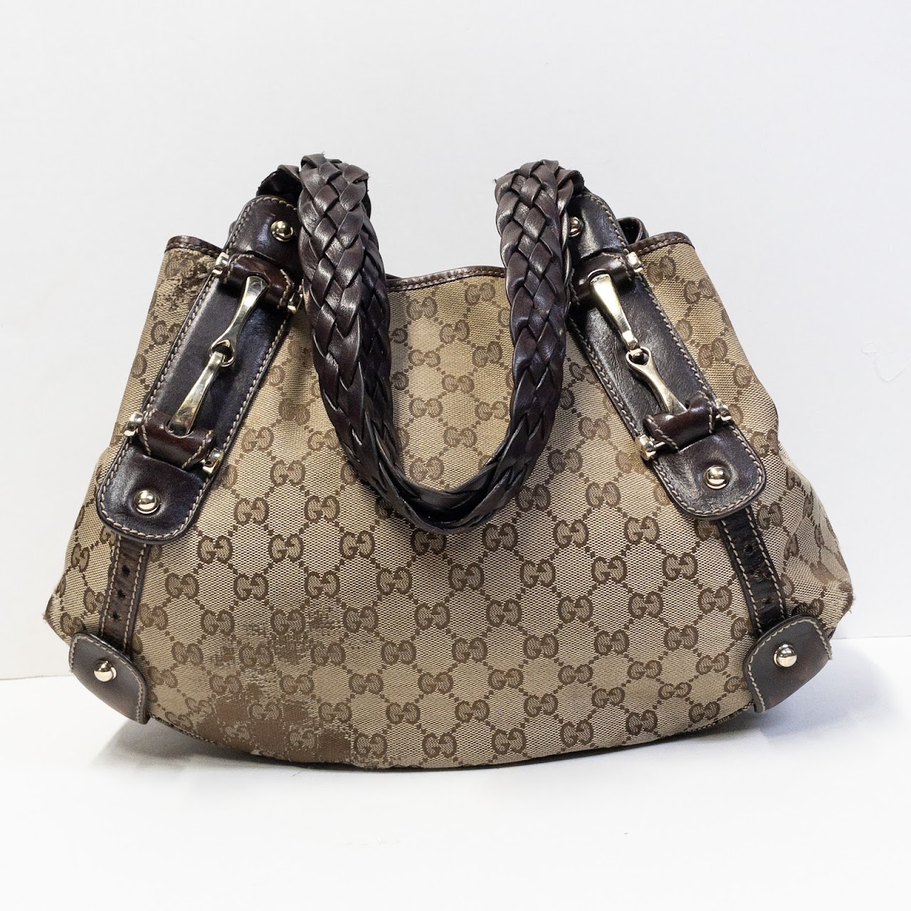 Gucci Brown Monogrammed Handbag