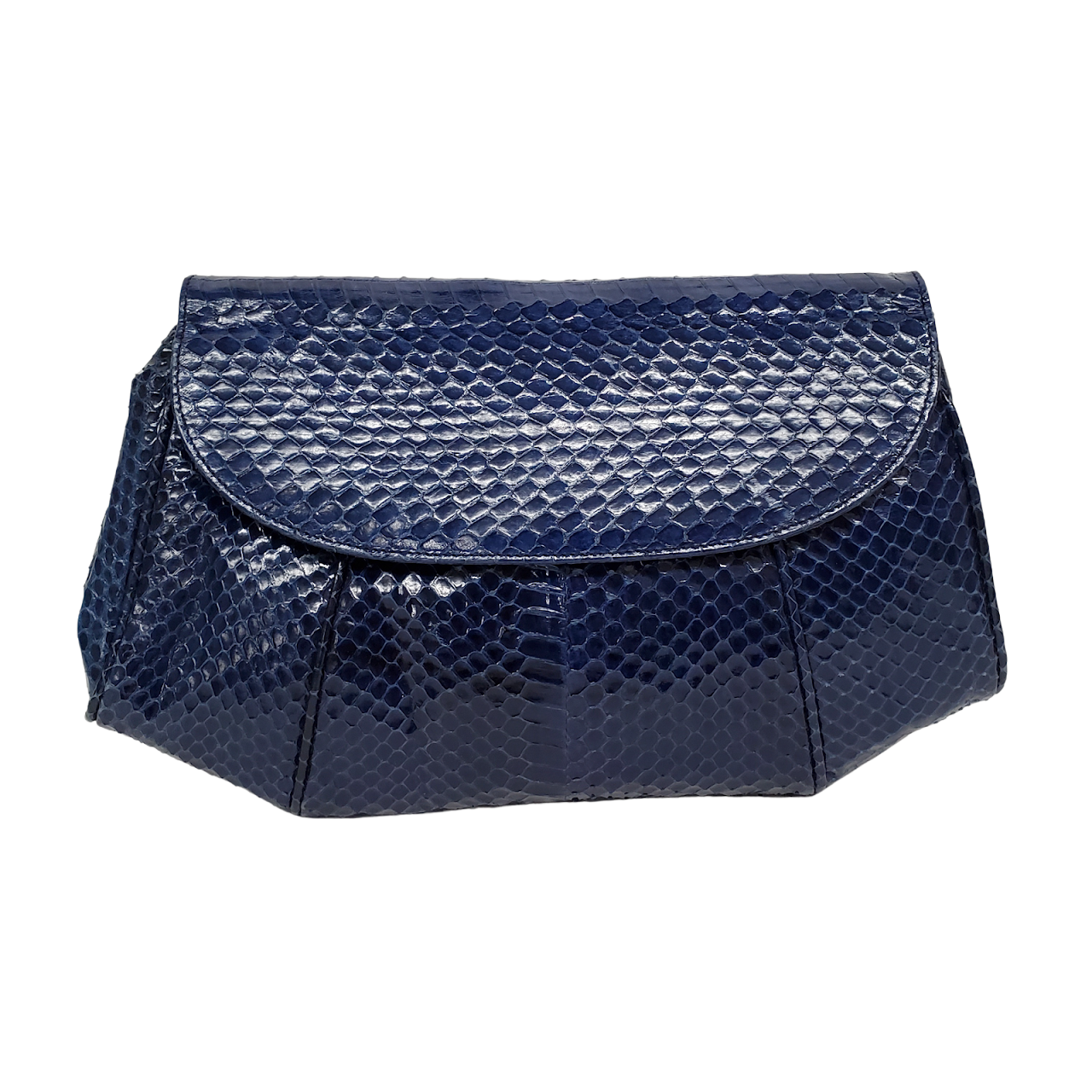 Salvatore Ferragamo  Snakeskin Convertible Clutch