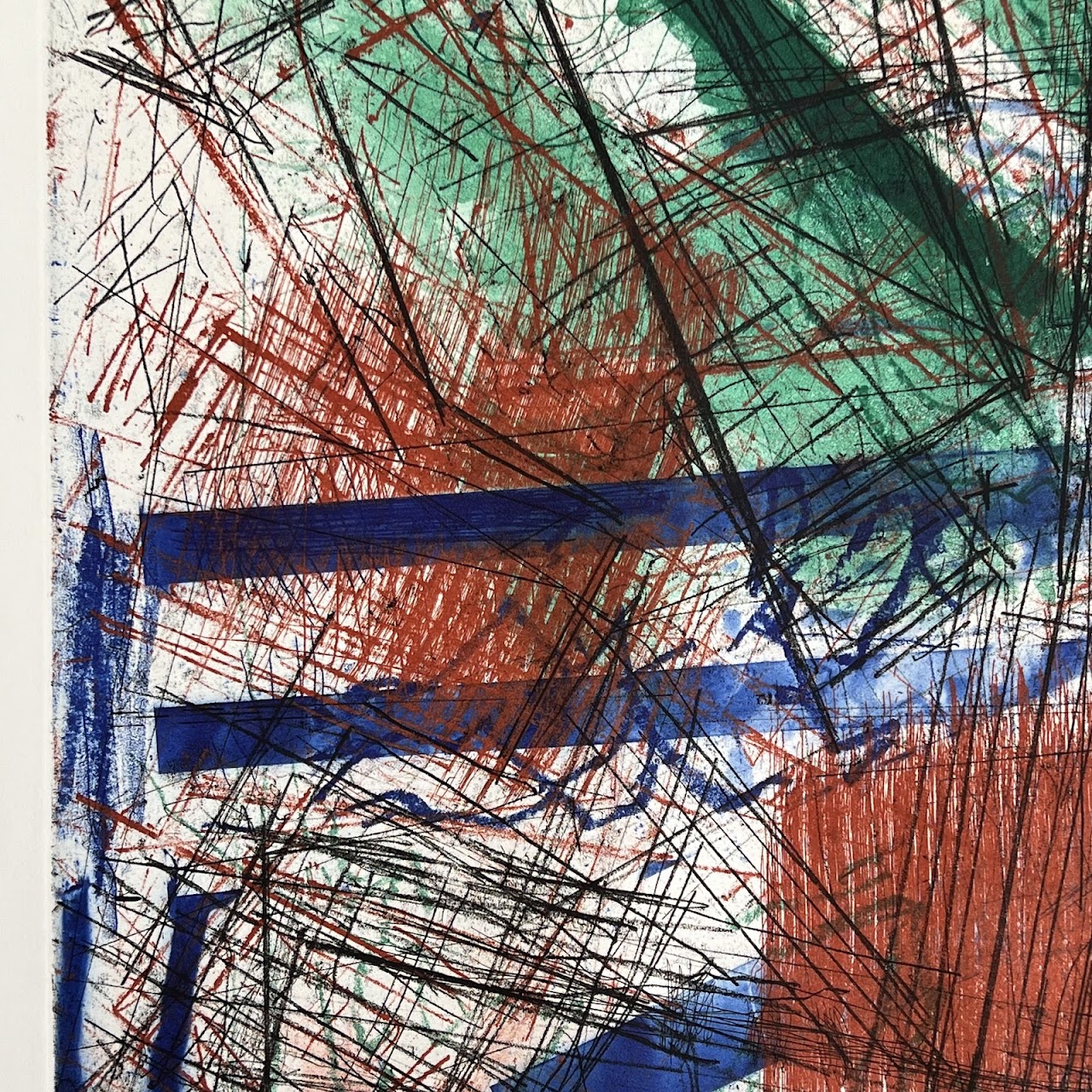 James Biederman 'Hudson' Signed Abstract Etching