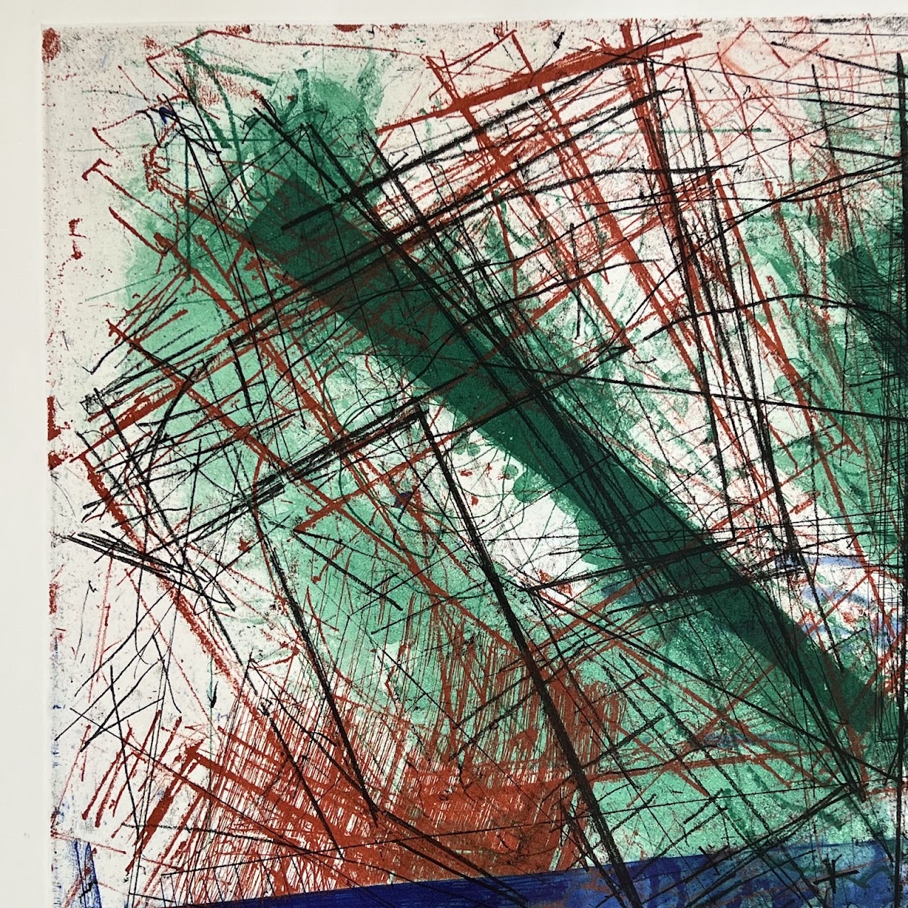 James Biederman 'Hudson' Signed Abstract Etching