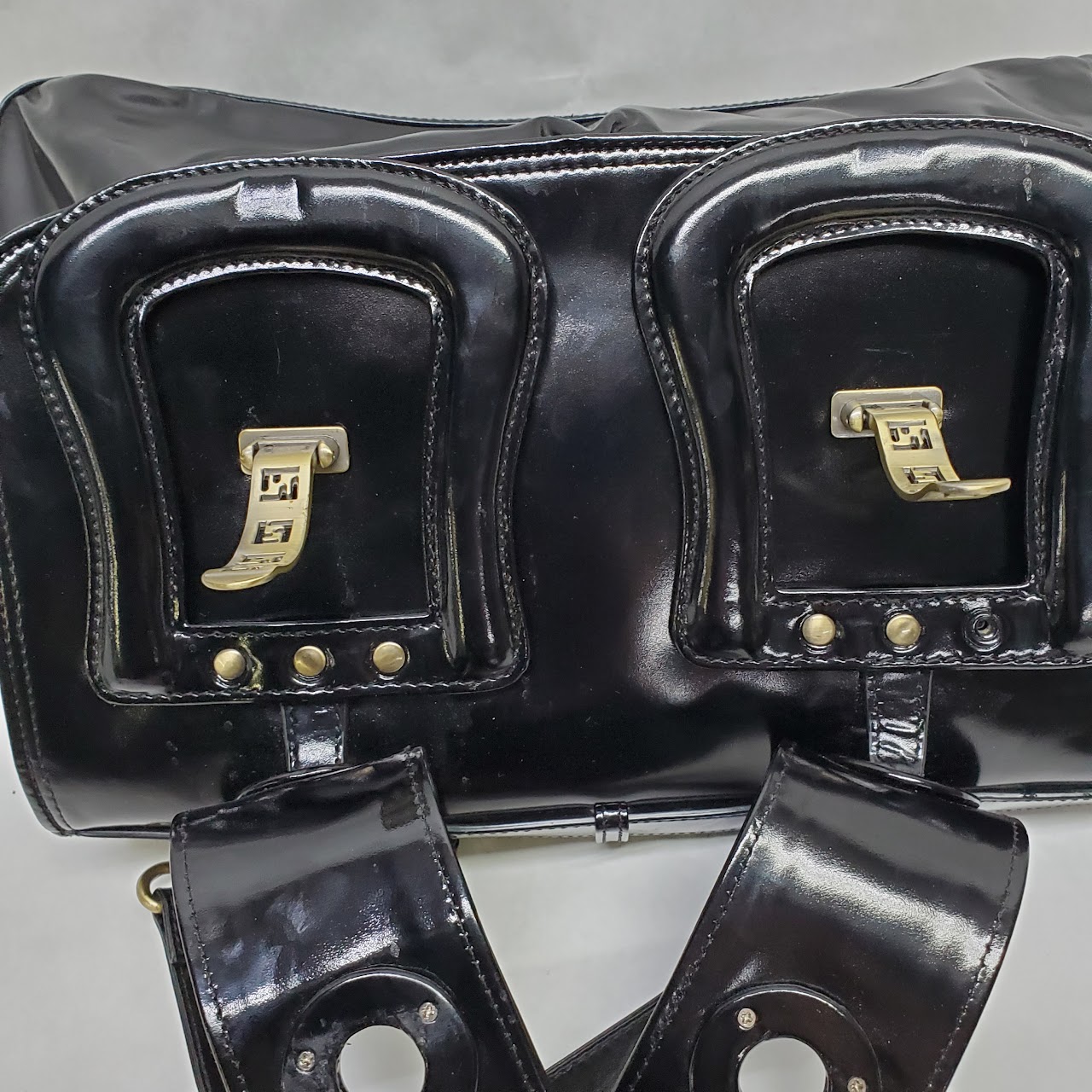 Fendi Patent Leather Satchel