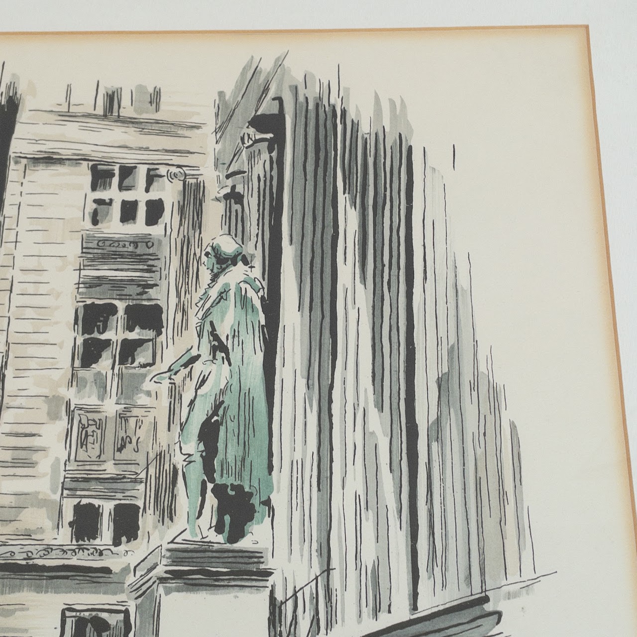 John Haymson 'New York Treasury Building' Lithograph