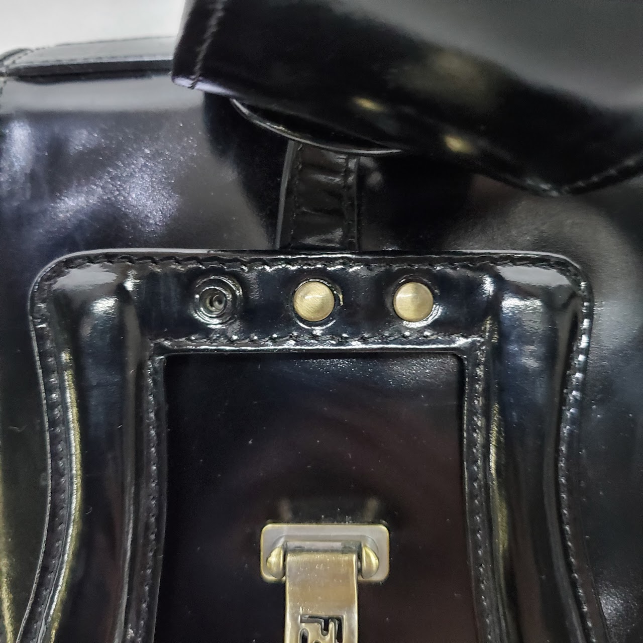 Fendi Patent Leather Satchel