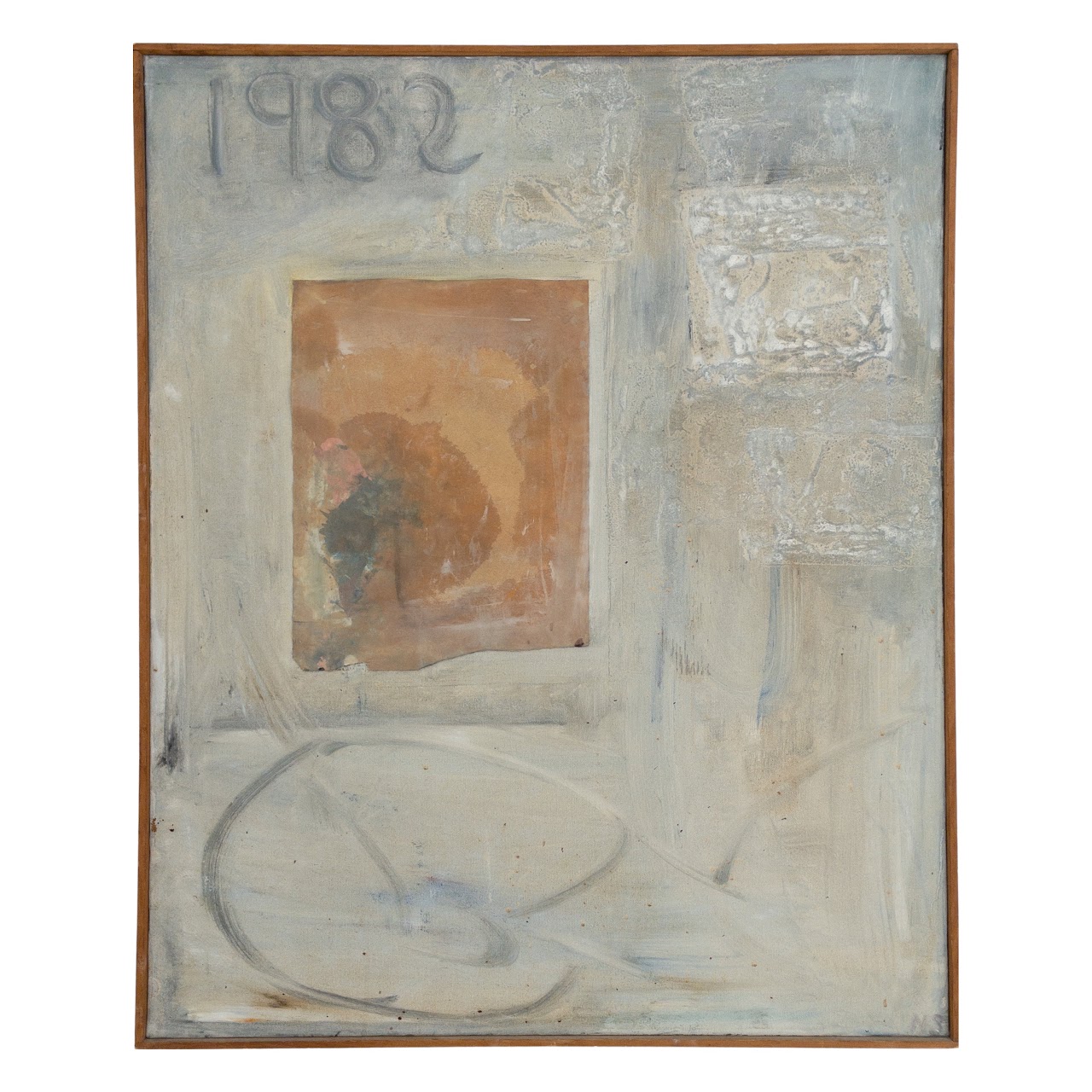 Nancy Spriggs Signed '1982' Mixed Media Painting