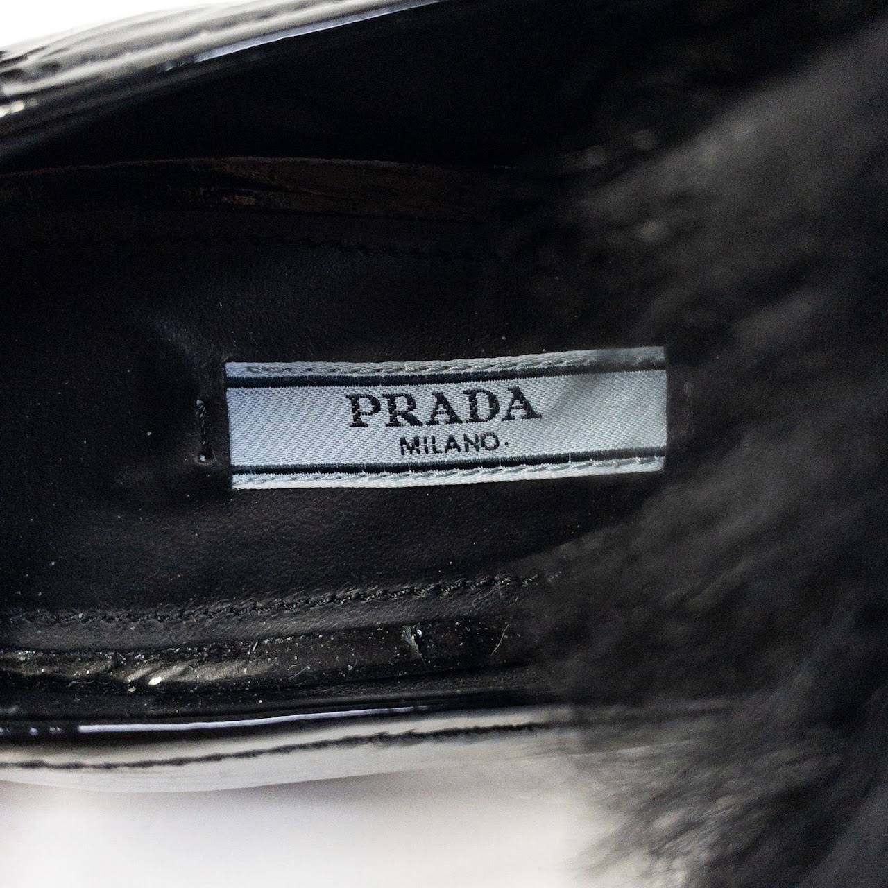 Prada NEW Embellished Patent Loafer