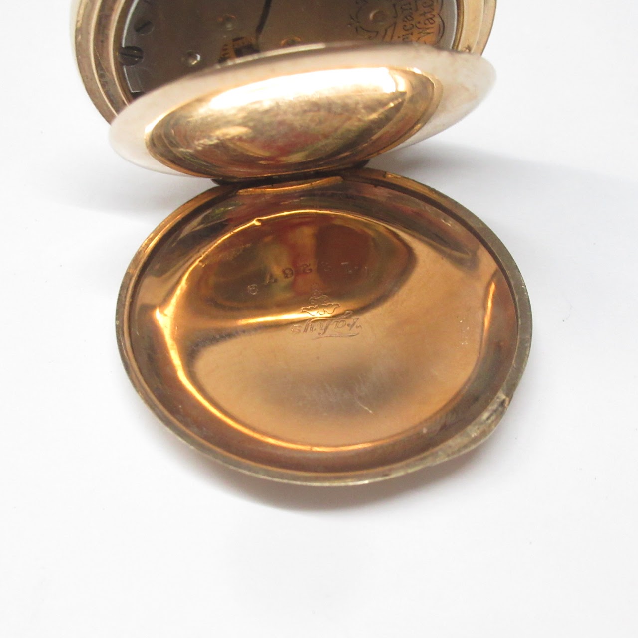 14K Gold & Steel Waltham Co. Pocket Watch