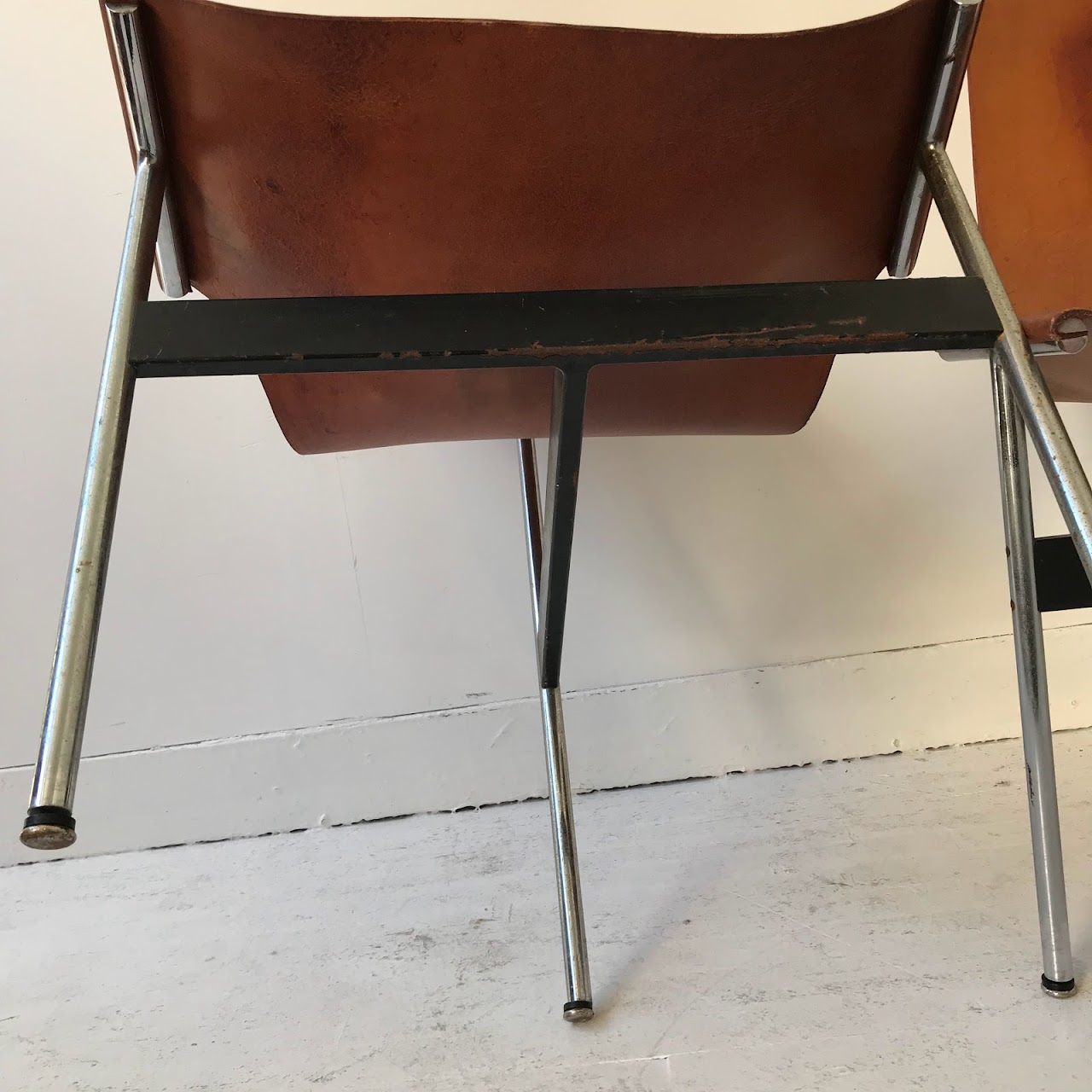 Katavolos T Style Mid-Century Modern Sling Chair Pair