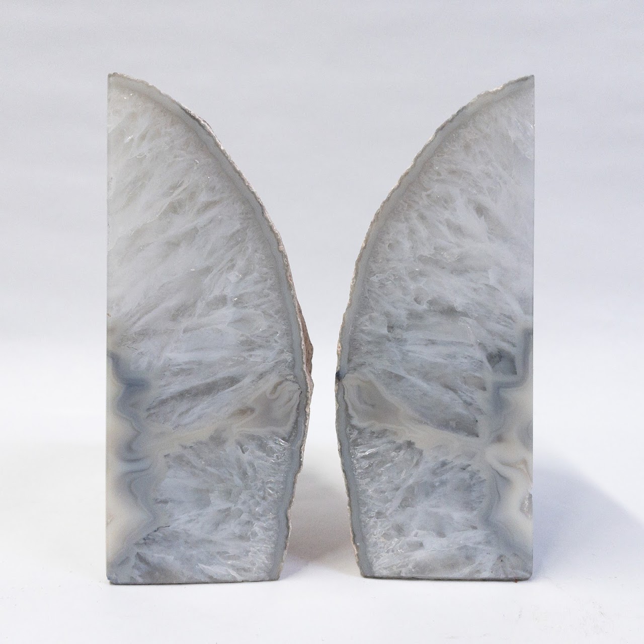 Agate Geode Bookend Pair