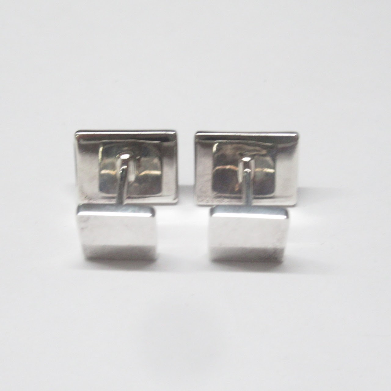 Tiffany & Co. Sterling Silver Diamond Point Cuff Links