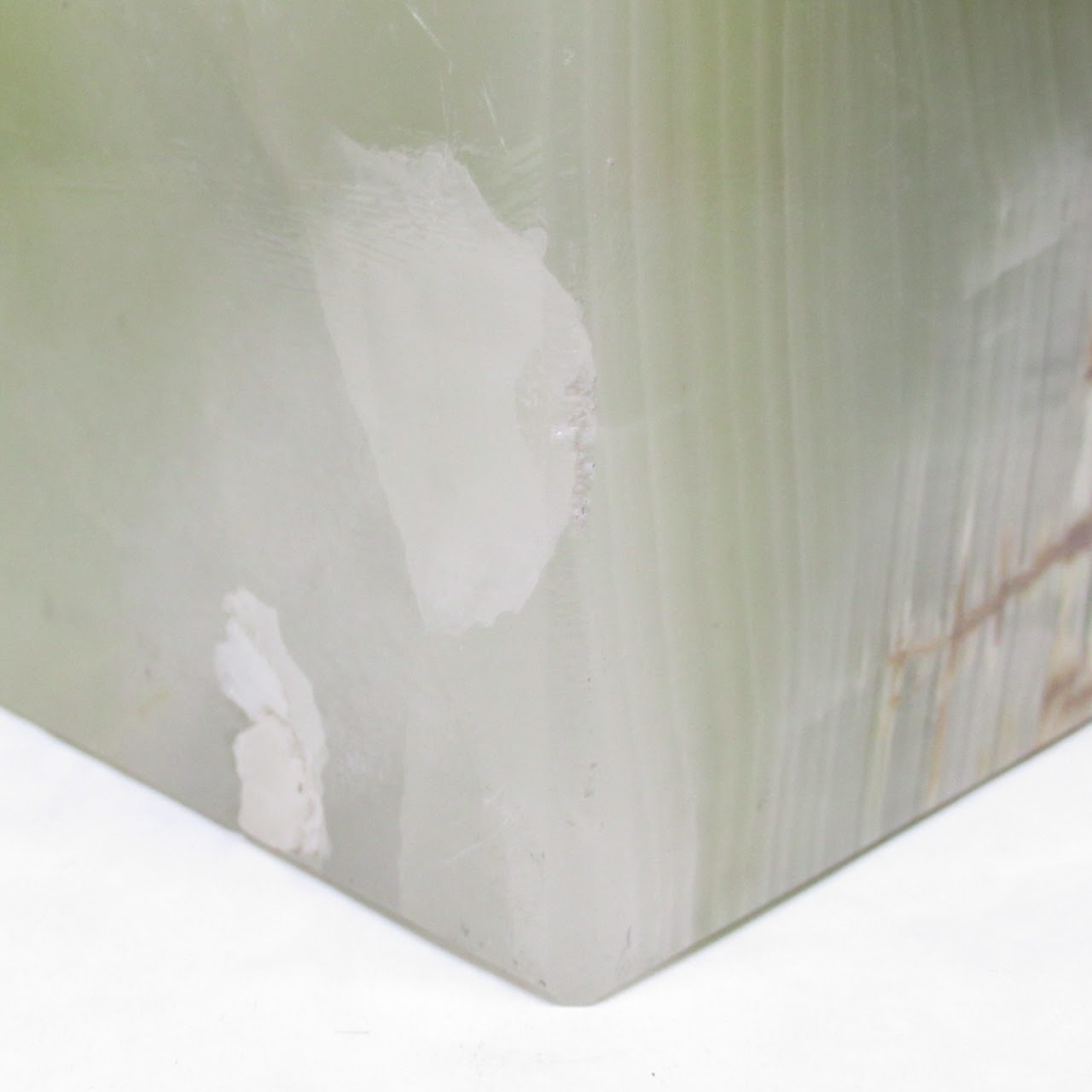 Alabaster Cube Sculpture