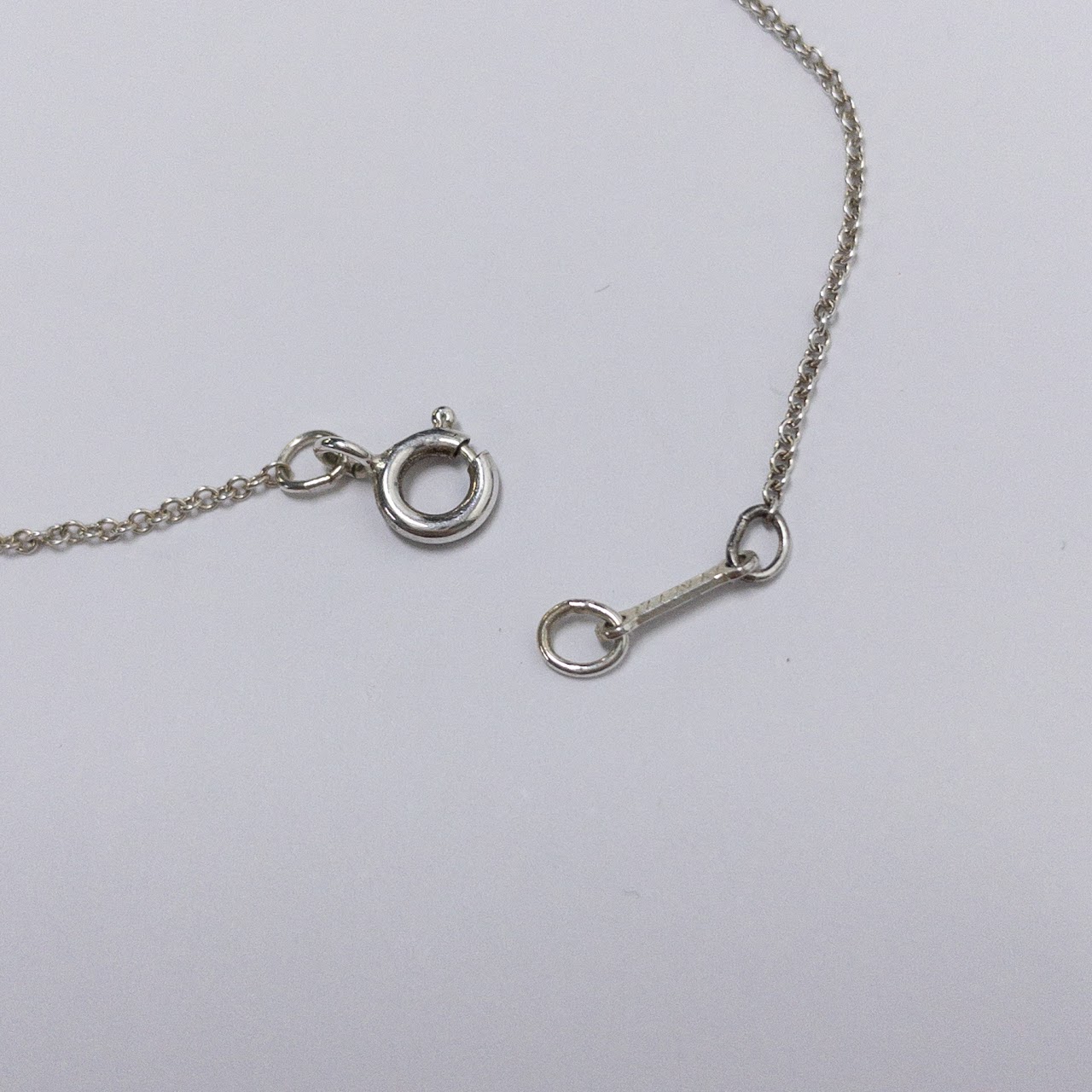 Sterling Silver Tiffany & Co. For Elsa Peretti Small Bean Necklace