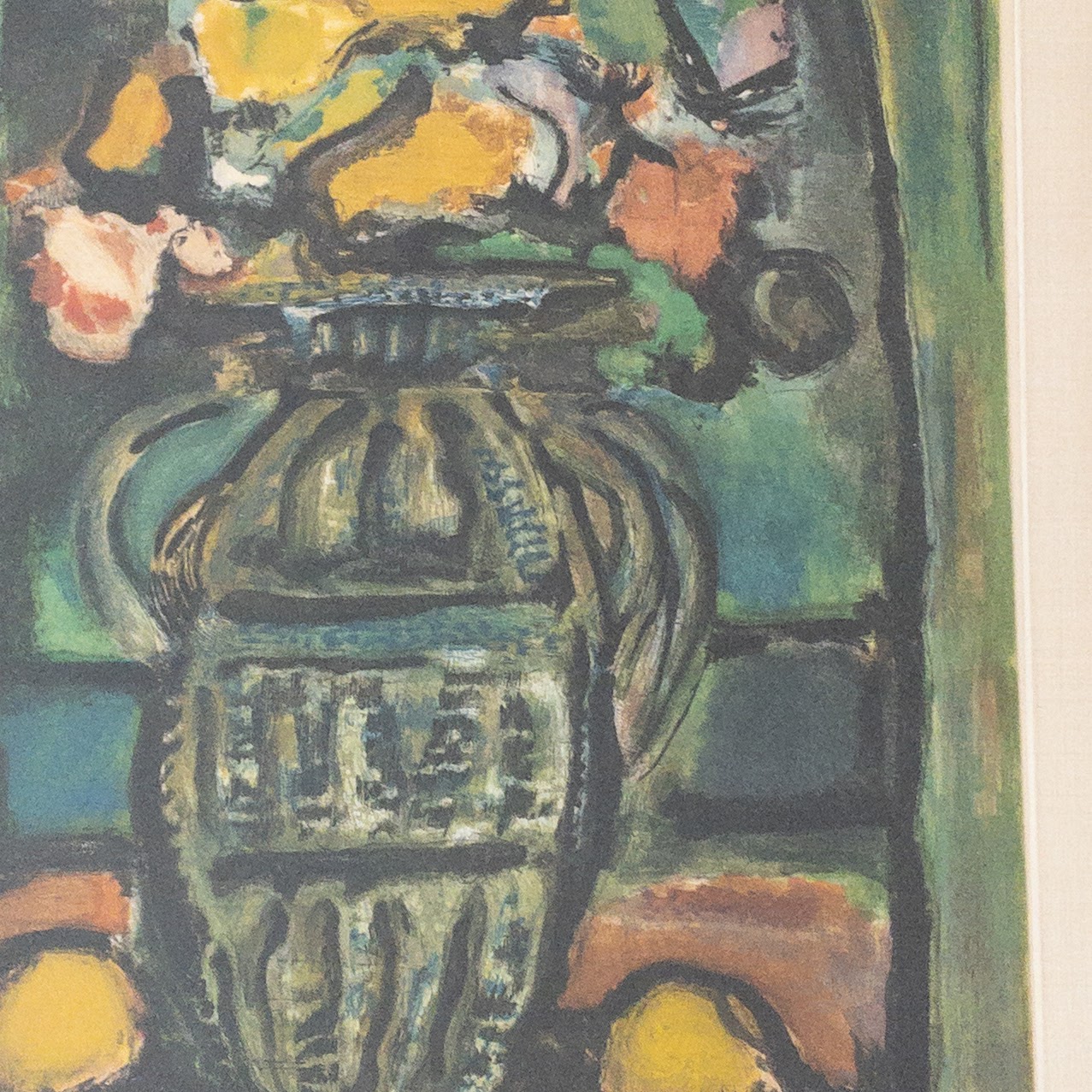 Georges Rouault 'Fleurs Decoratif' Signed Limited Edition Lithograph