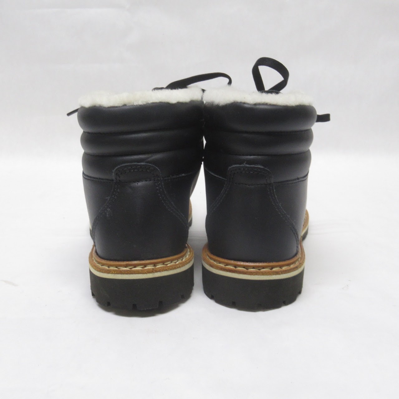 Montelliana Leather & Shearling Hiking Boot