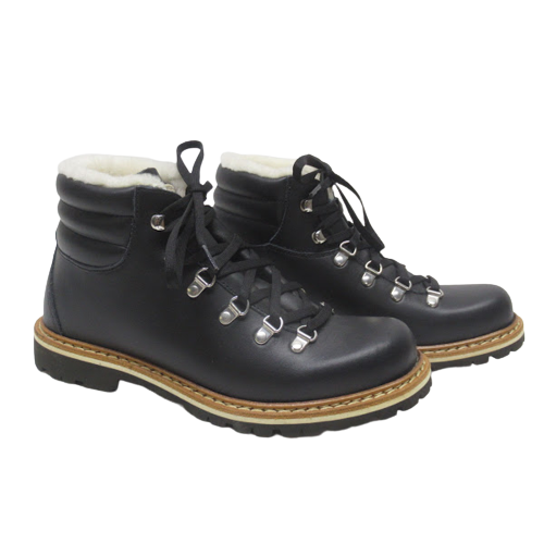 Montelliana Leather & Shearling Hiking Boot