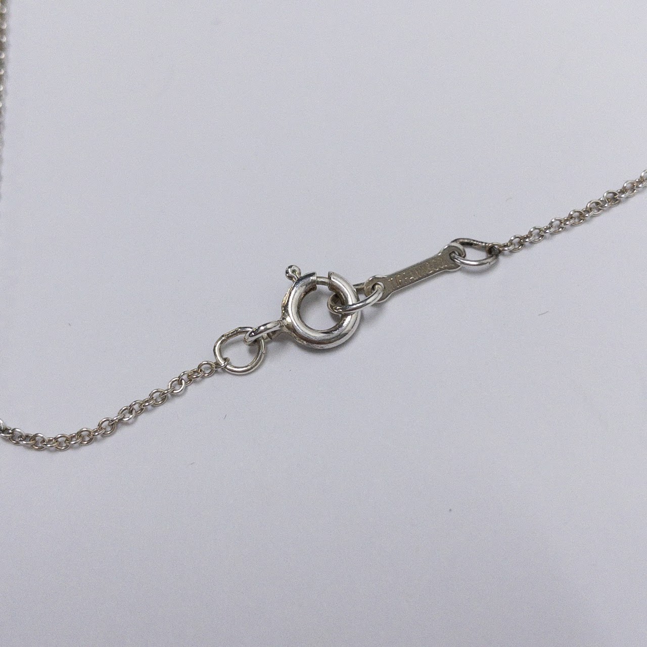 Sterling Silver Tiffany & Co. For Elsa Peretti Small Bean Necklace