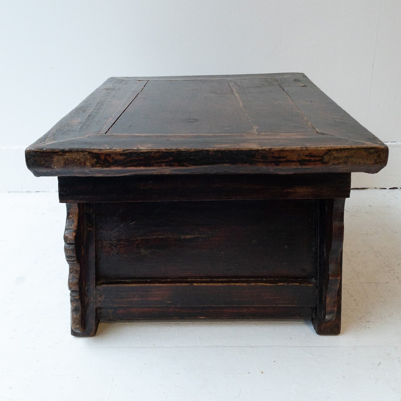 Asian Carved Wood Tea Table #1