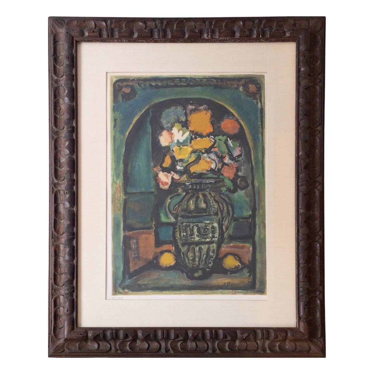 Georges Rouault 'Fleurs Decoratif' Signed Limited Edition Lithograph