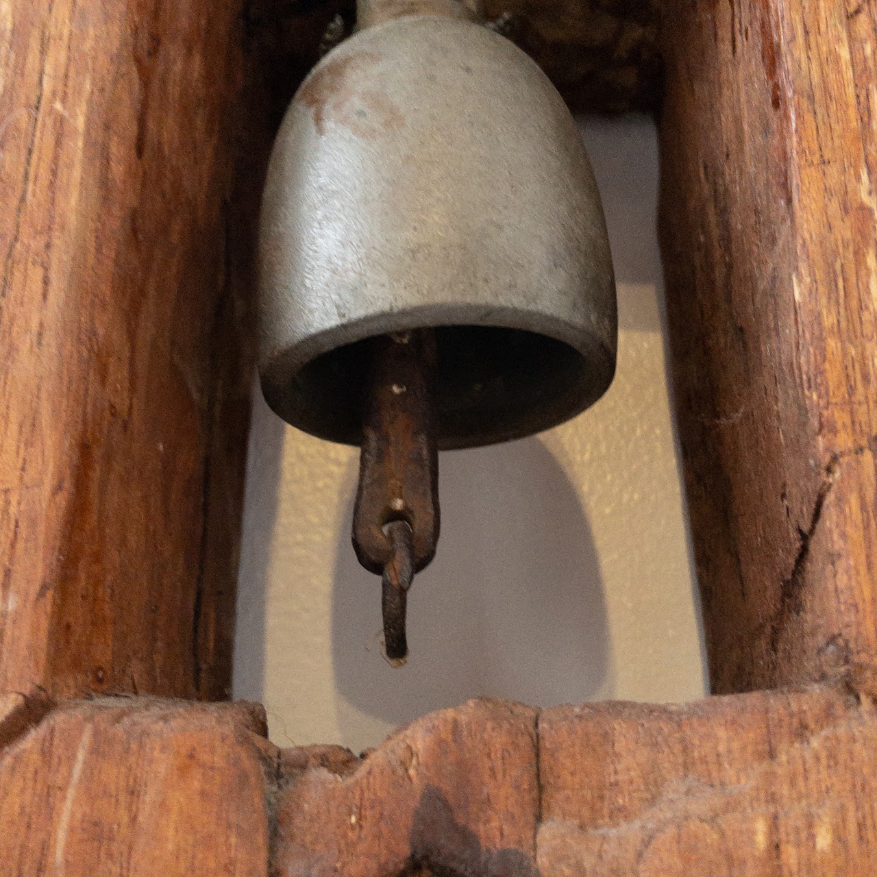 Carved Wood Buddha Bell