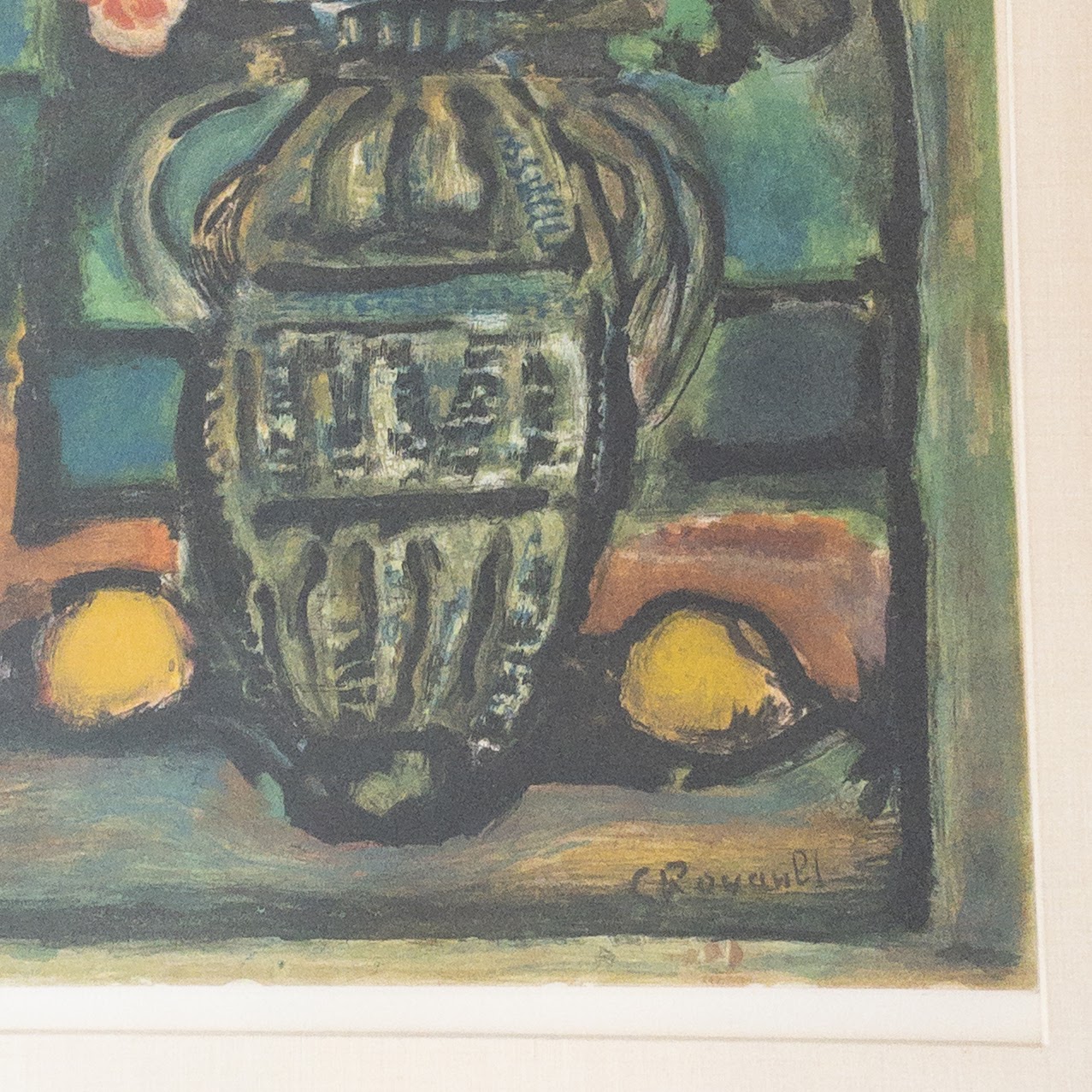 Georges Rouault 'Fleurs Decoratif' Signed Limited Edition Lithograph