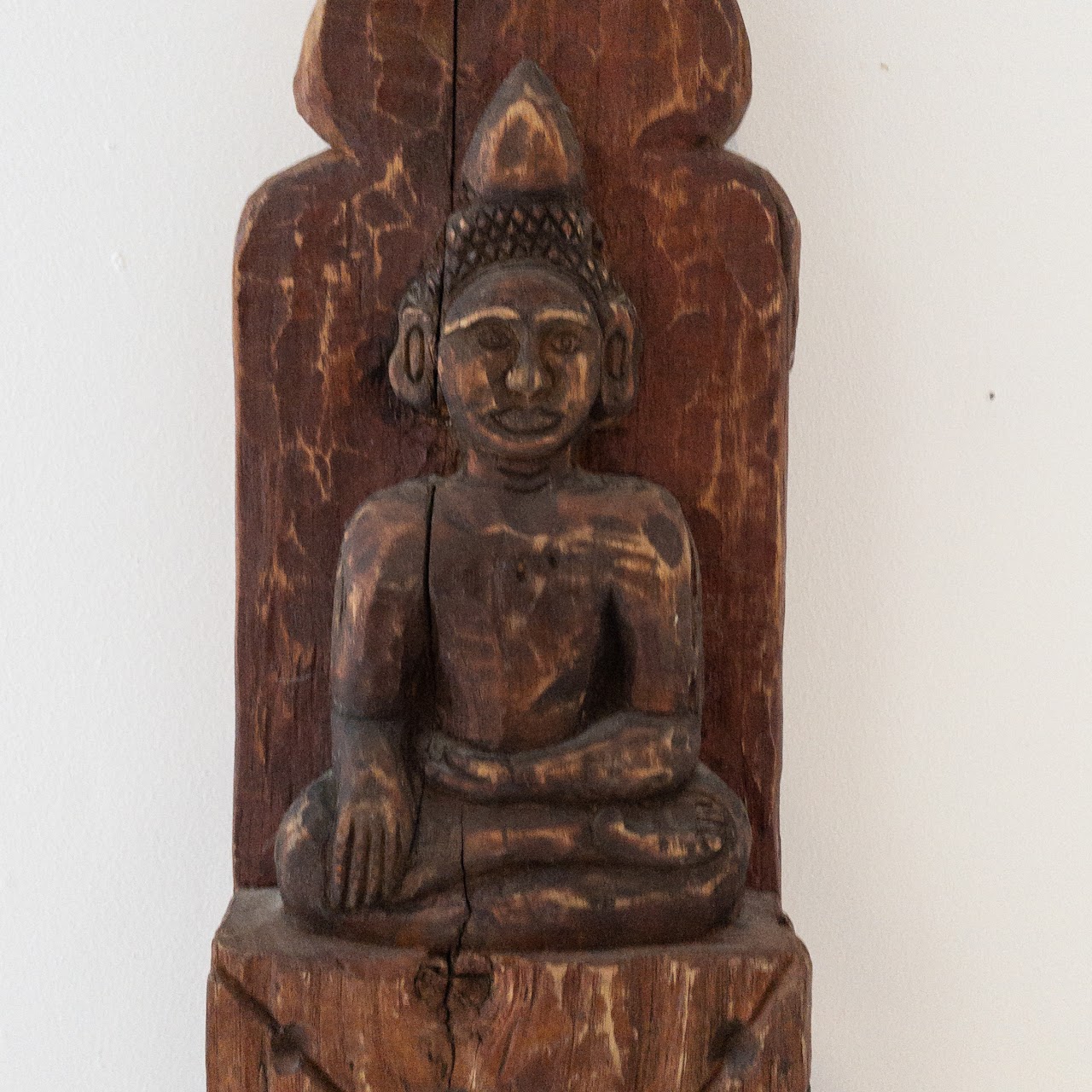 Carved Wood Buddha Bell