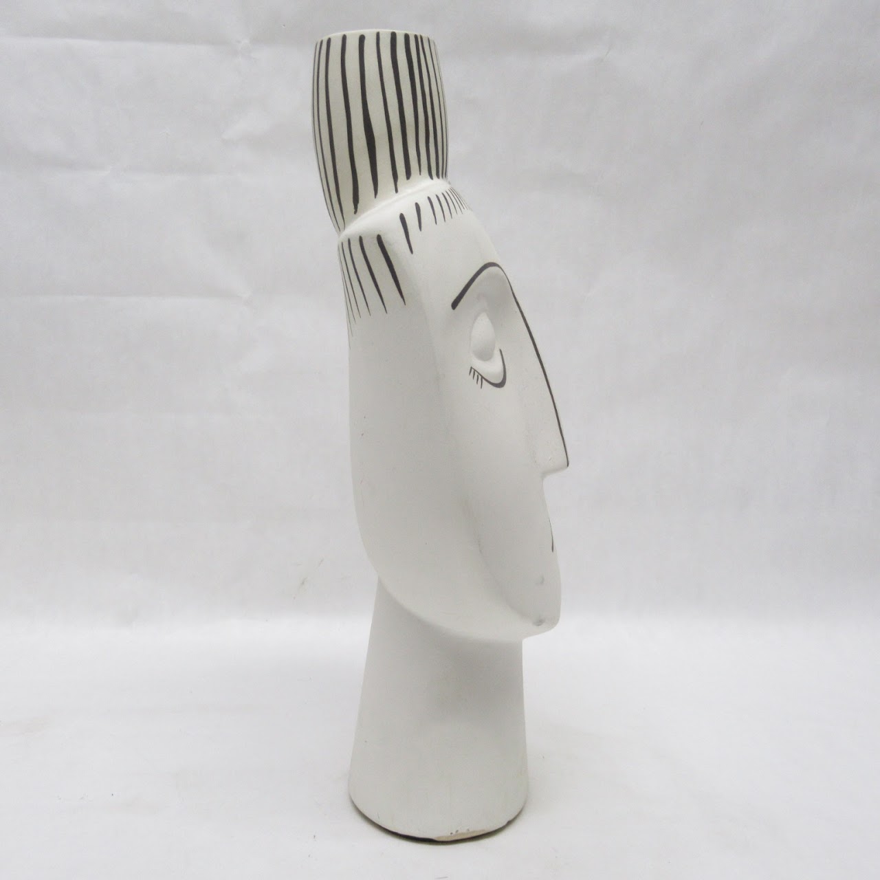 80's Decorative Face Vase