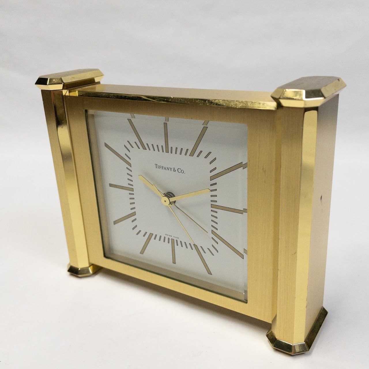 Tiffany & Co. Brass Alarm Clock