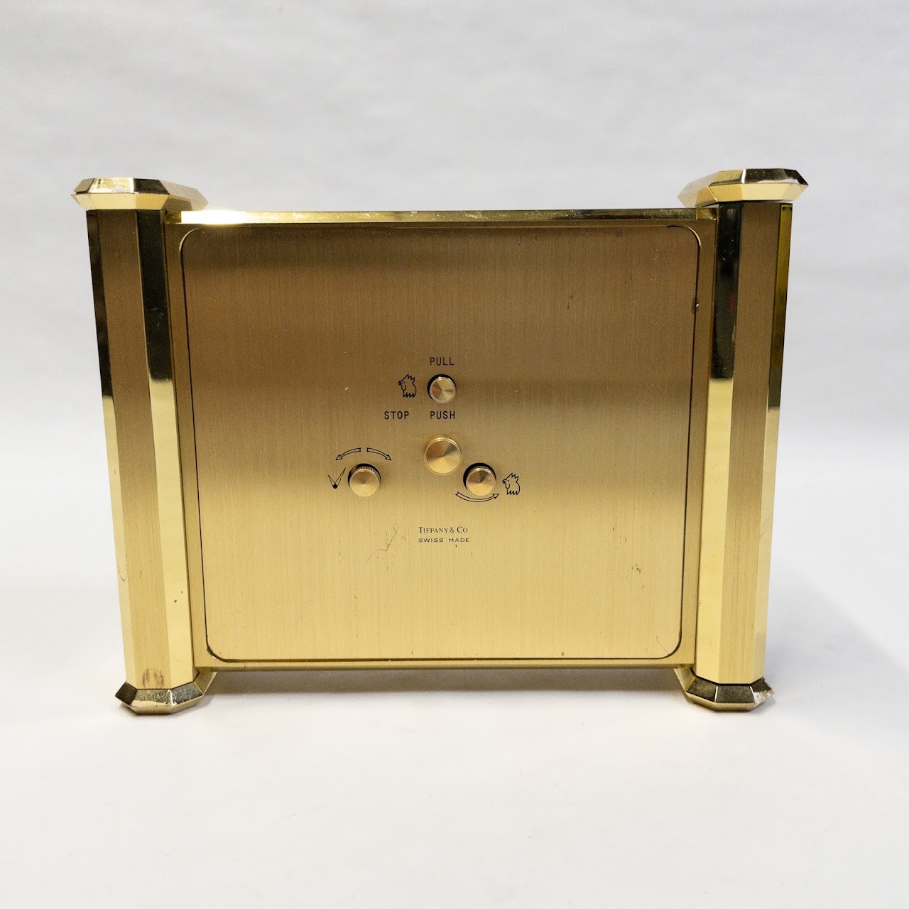 Tiffany & Co. Brass Alarm Clock