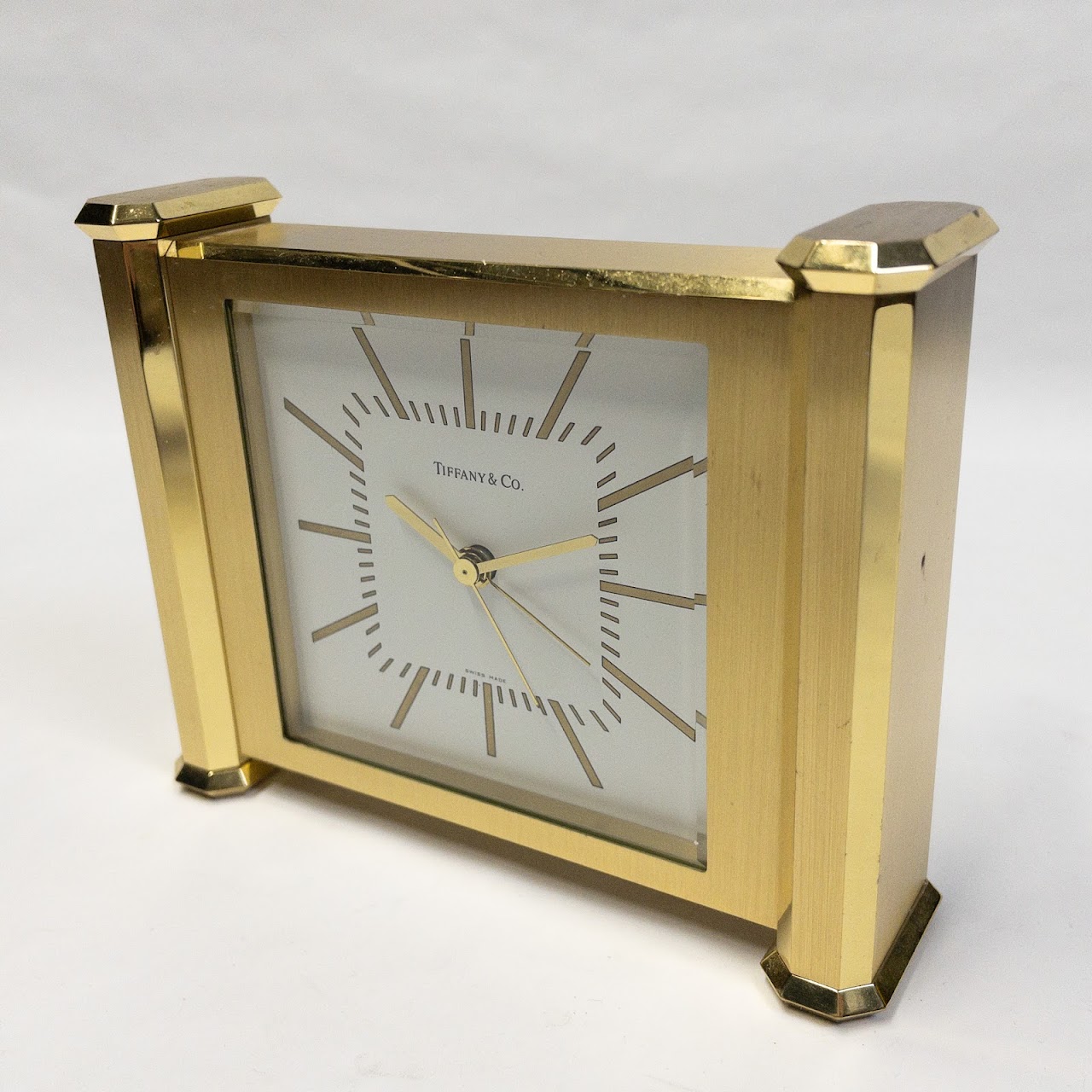 Tiffany & Co. Brass Alarm Clock