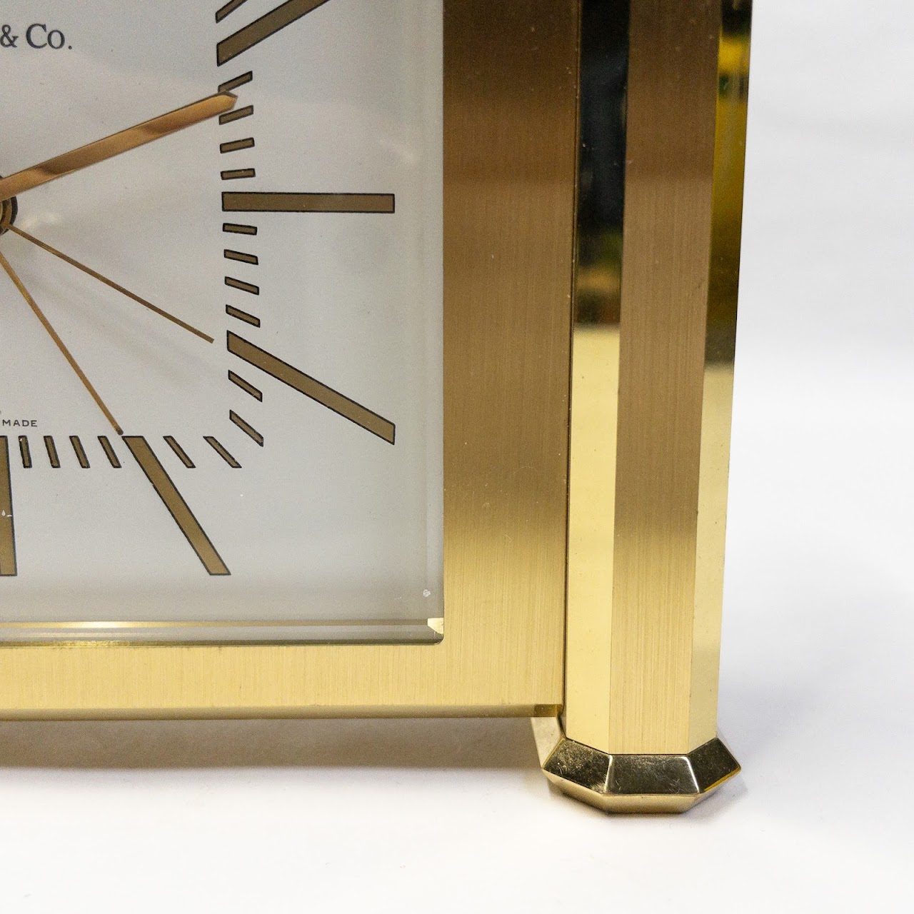 Tiffany & Co. Brass Alarm Clock