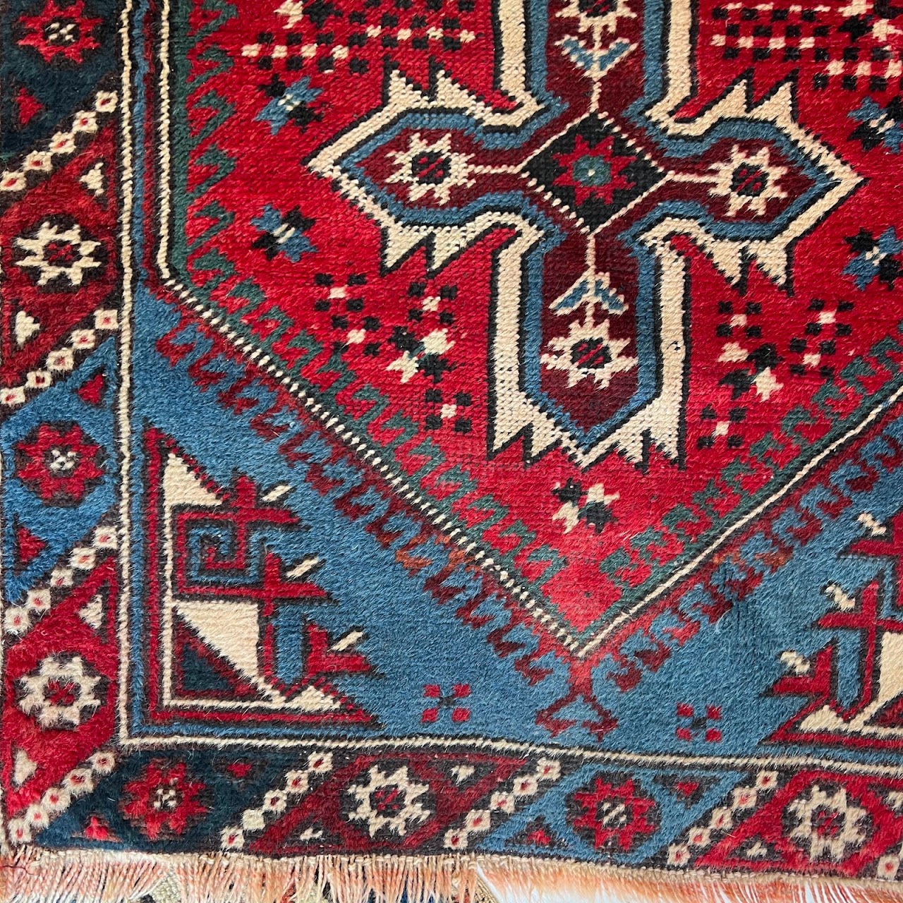 Wool Tribal Blue Field Small Area Rug   Fc0cab9e 09d3 474f B8c7 Ad98652260fb.JPG