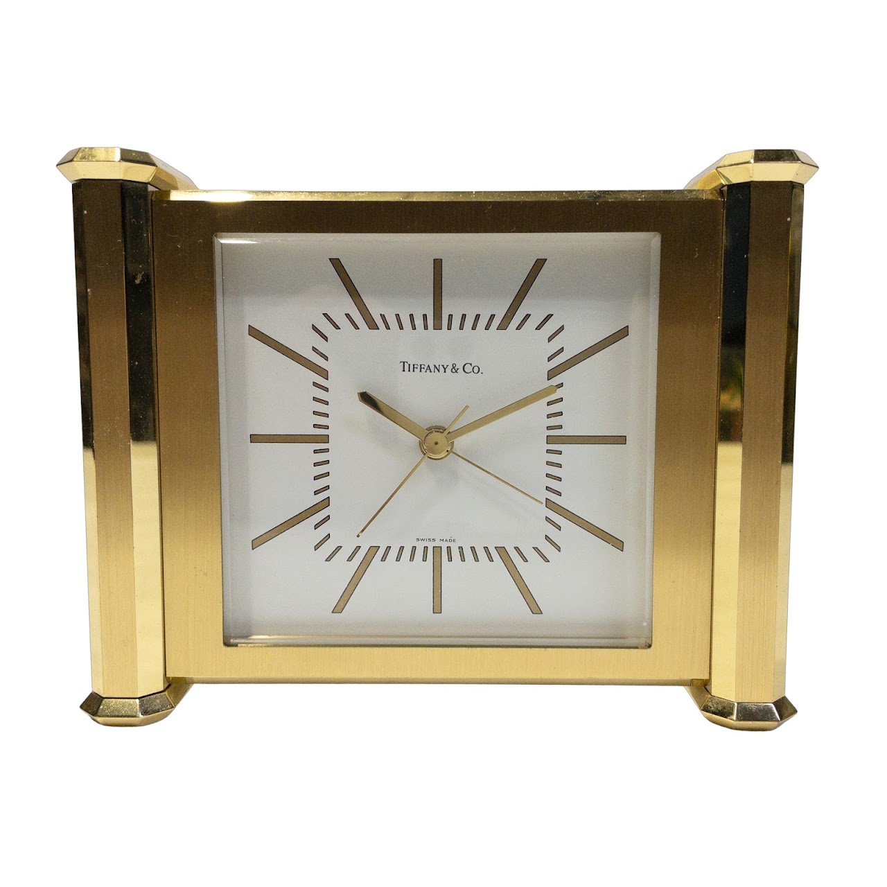 Tiffany & Co. Brass Alarm Clock