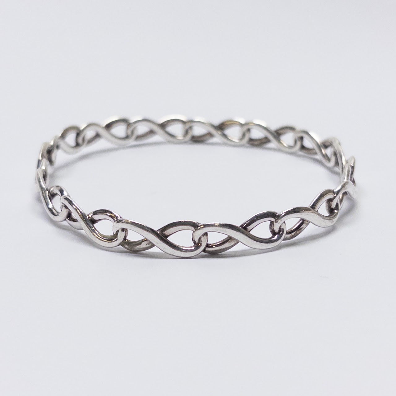 Tiffany & Co. Sterling Silver Infinity Bangle Bracelet