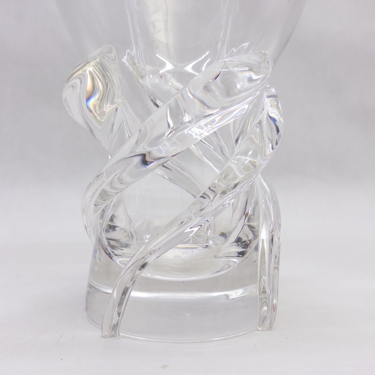 Steuben 11" Whirlpool Crystal Vase