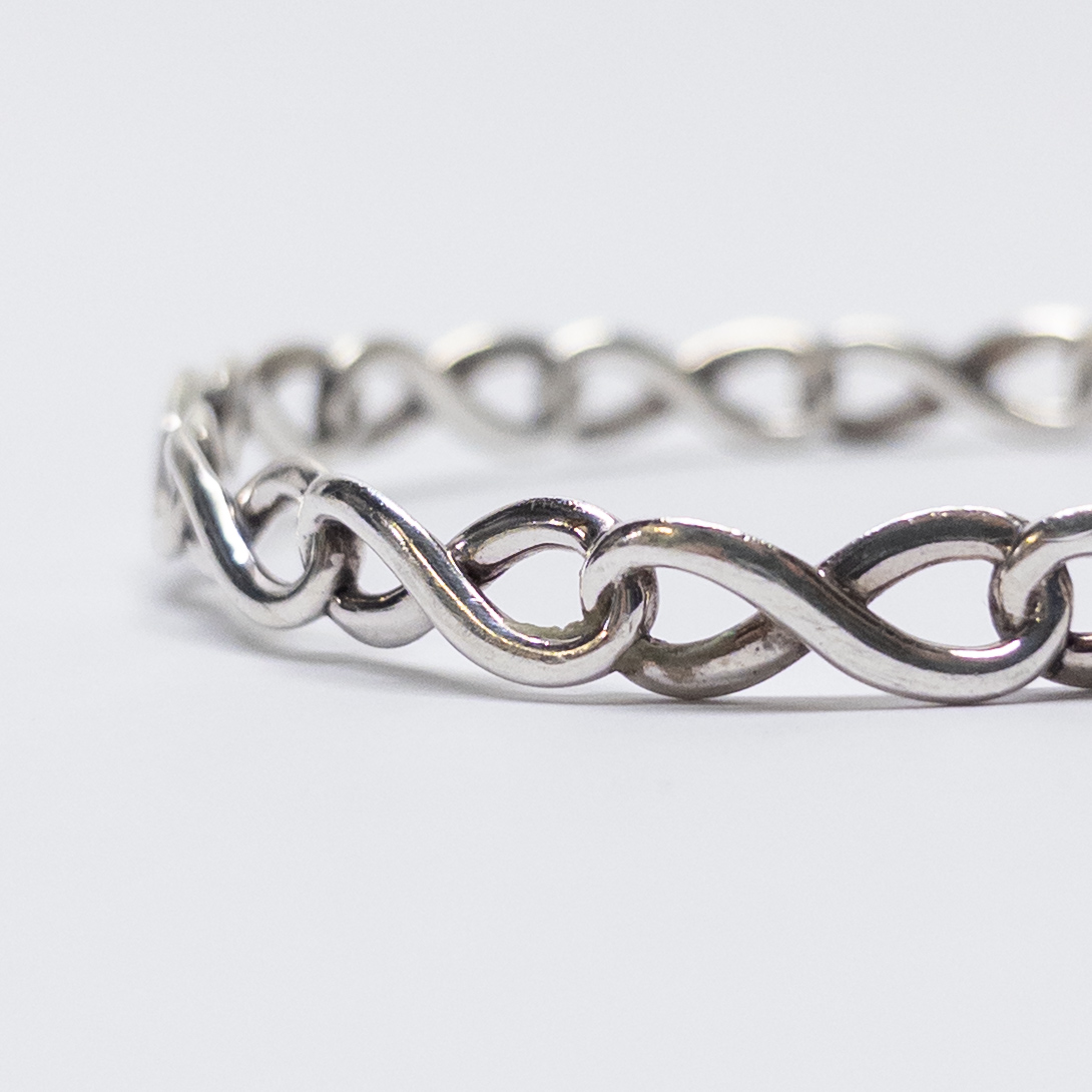 Tiffany & Co. Sterling Silver Infinity Bangle Bracelet