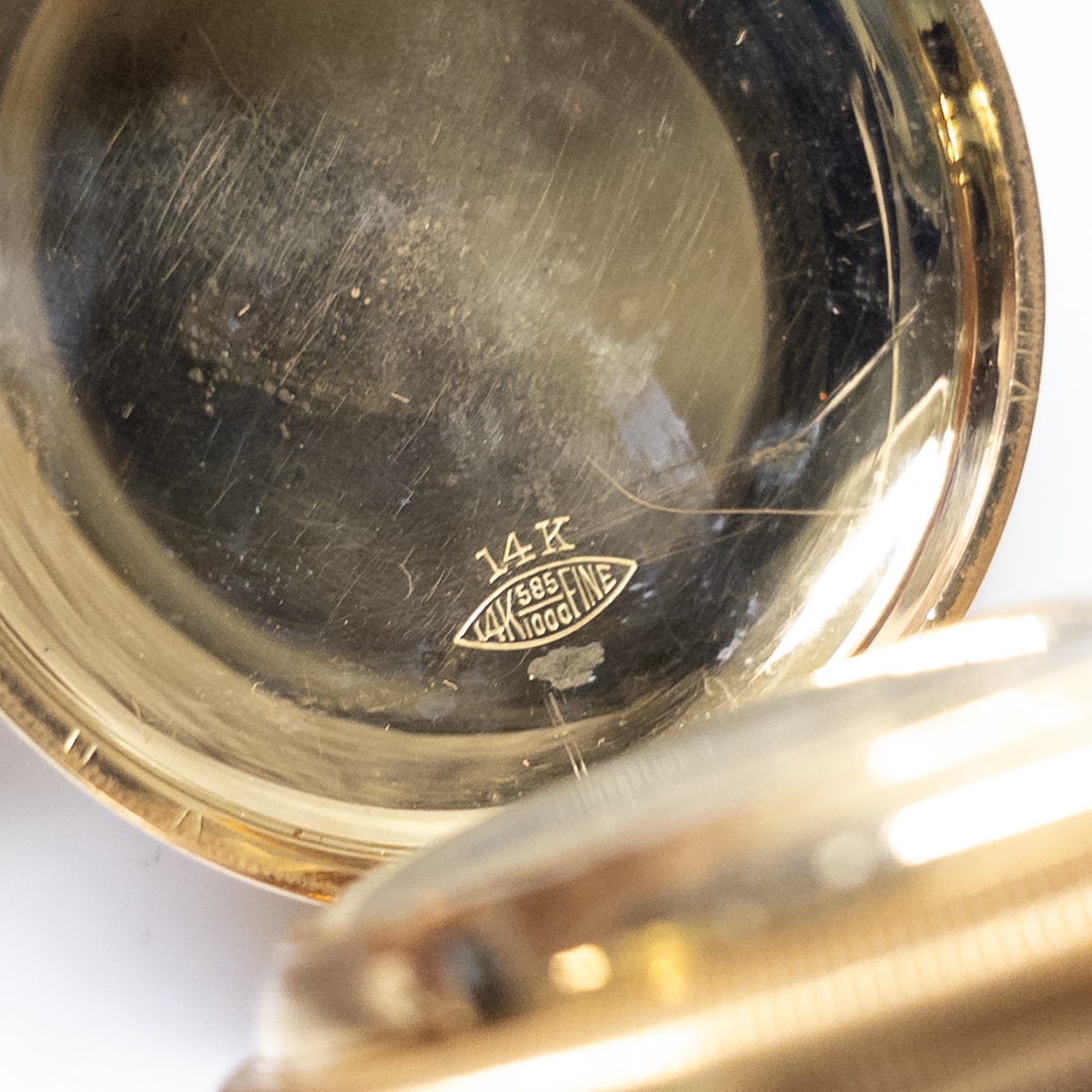 14K Gold Waltham Pocket Watch with 14K Gold Chain