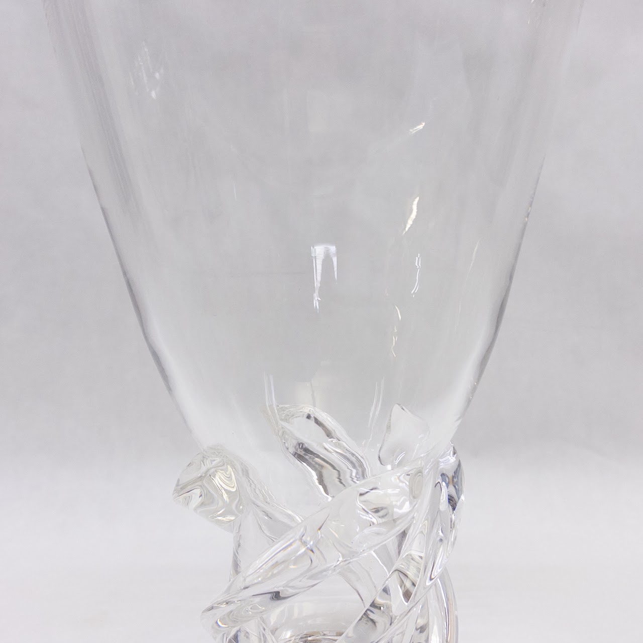 Steuben 11" Whirlpool Crystal Vase