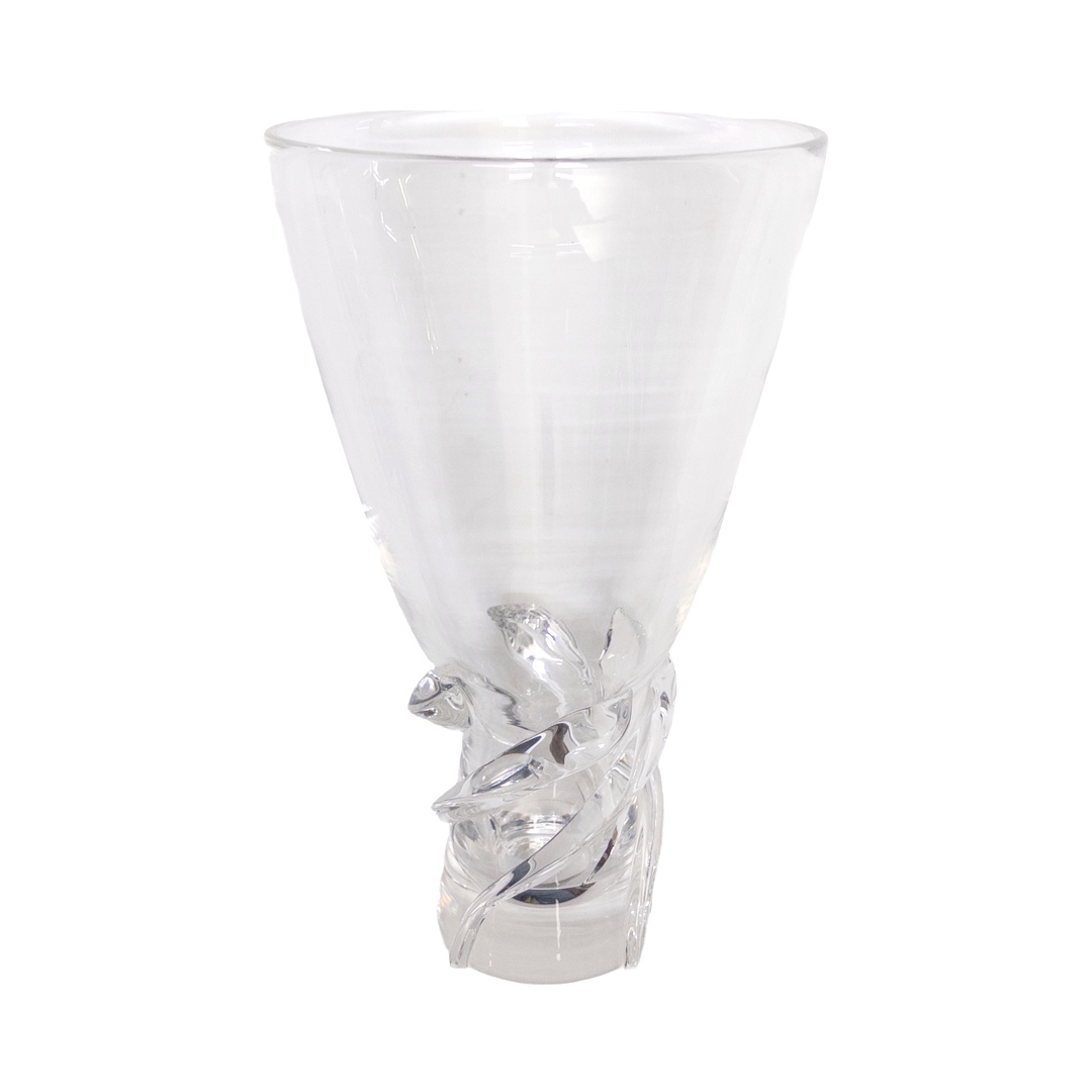 Steuben 11" Whirlpool Crystal Vase