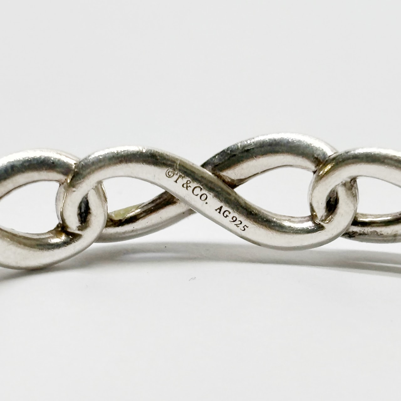 Tiffany & Co. Sterling Silver Infinity Bangle Bracelet