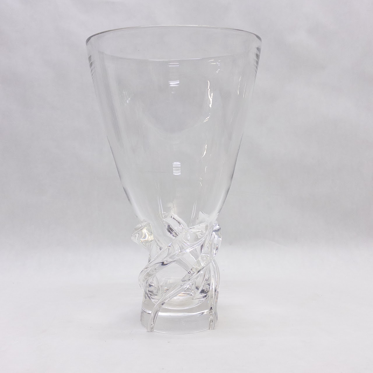 Steuben 11" Whirlpool Crystal Vase