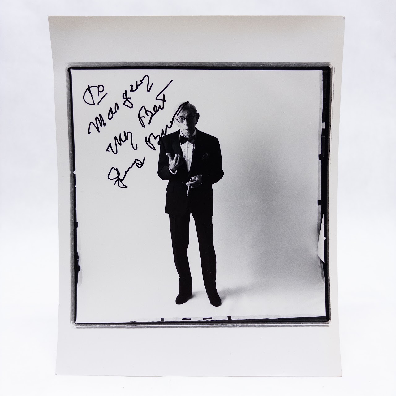 George Burns & Bob Hope Autographed Photograph Pair