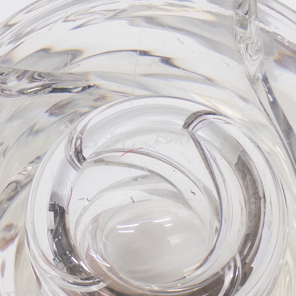 Steuben 11" Whirlpool Crystal Vase