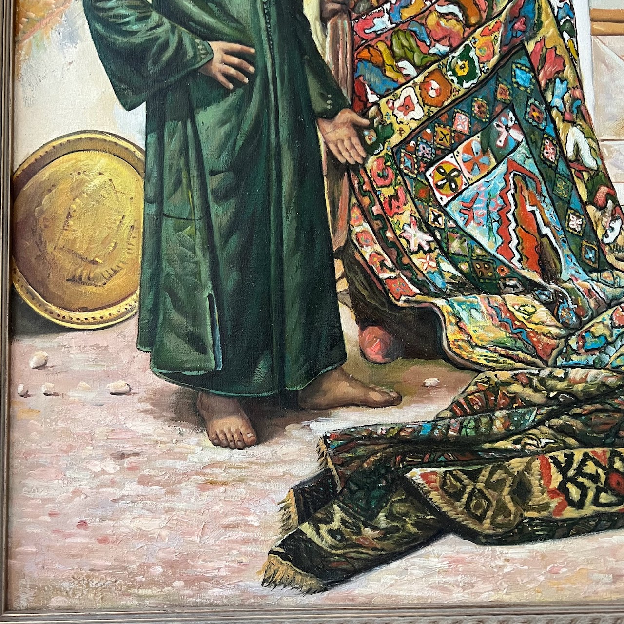 Farid Faramont Carpet Merchants Signed Oil Painting