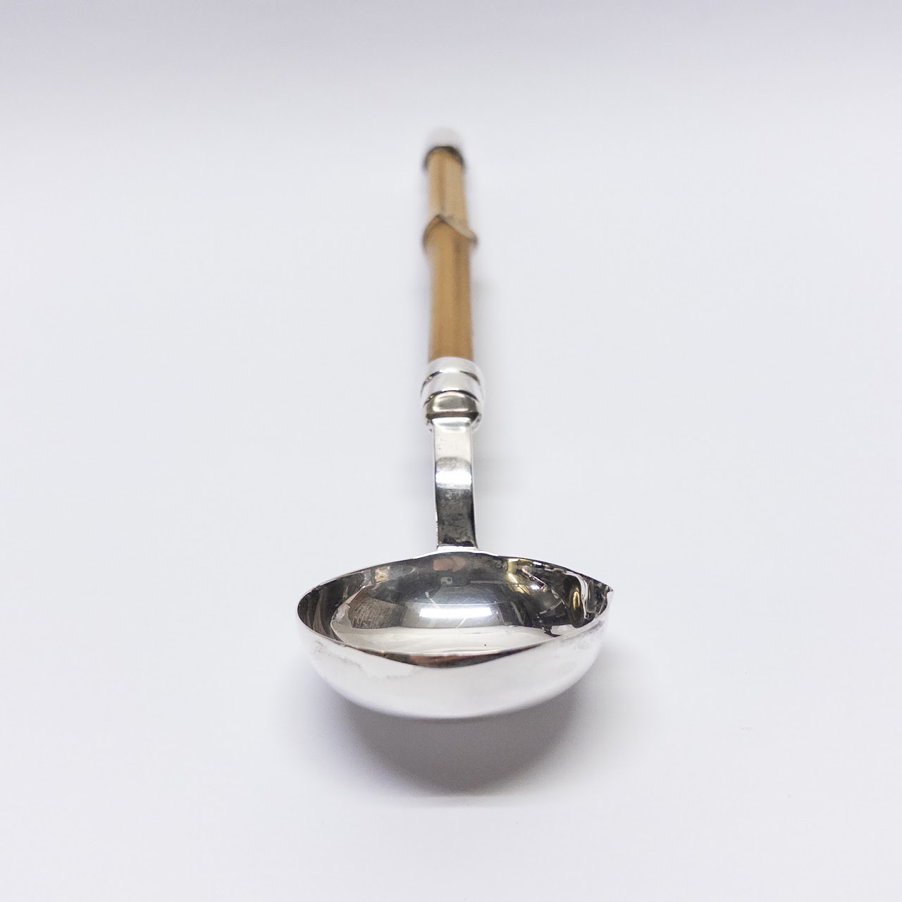 Sterling Silver and Bamboo Sauce Spoon